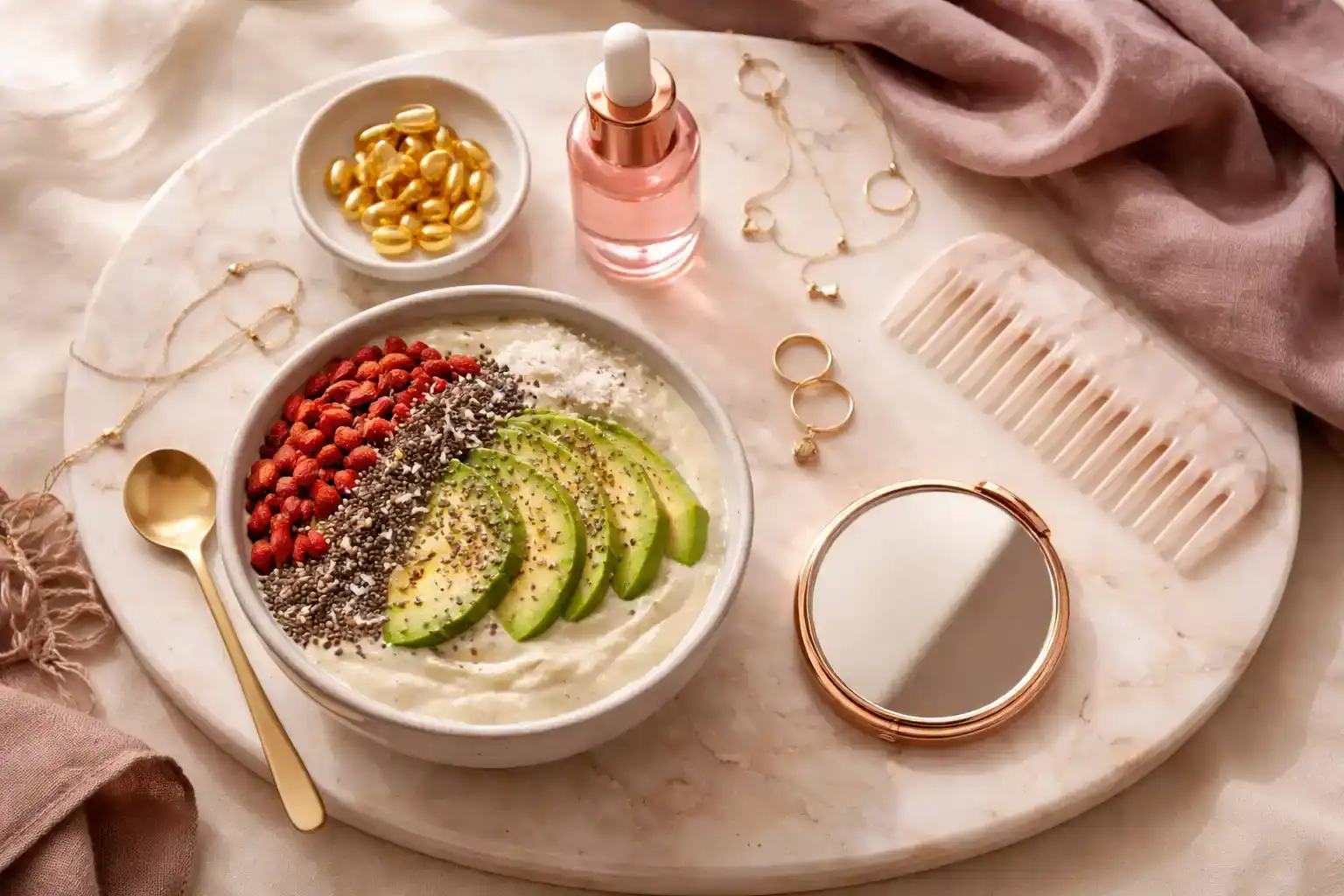 complement alimentaire pour peau seche gélules huile smoothie accessoires