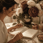 annee personnelle carnet sur coiffeuse elegante