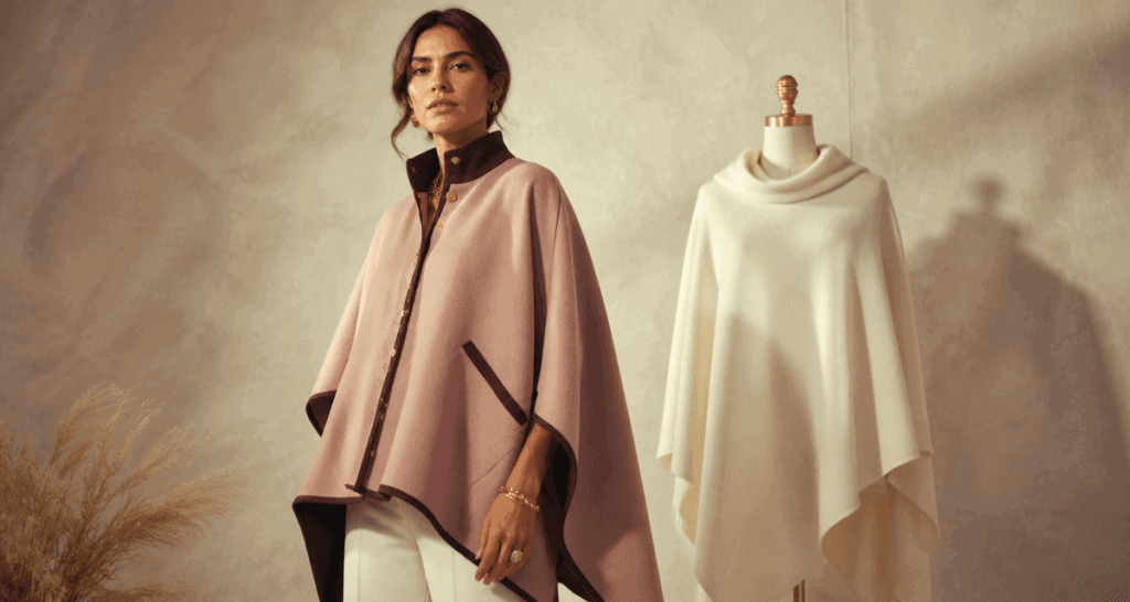 Capes ponchos femmes laine mérinos et cachemire