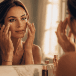 comment appliquer le contour des yeux devant miroir