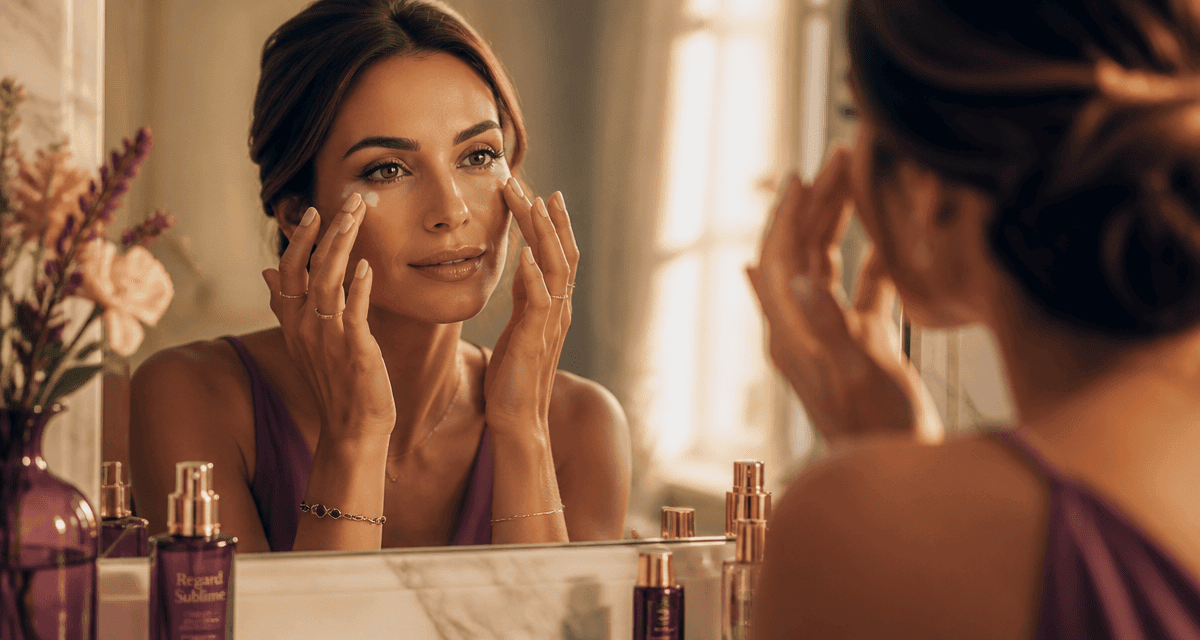 comment appliquer le contour des yeux devant miroir