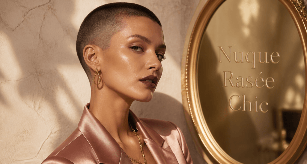 Coupe tres courte femme nuque rasee mode élégante