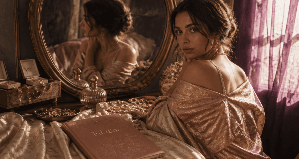 Le fil d or un chemin vers soi femme miroir bijoux