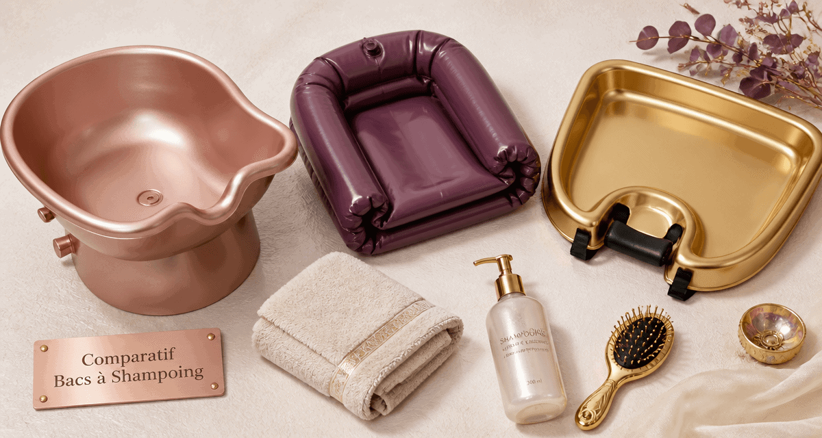 meilleur bac à shampoing domicile trois modèles accessoires luxe