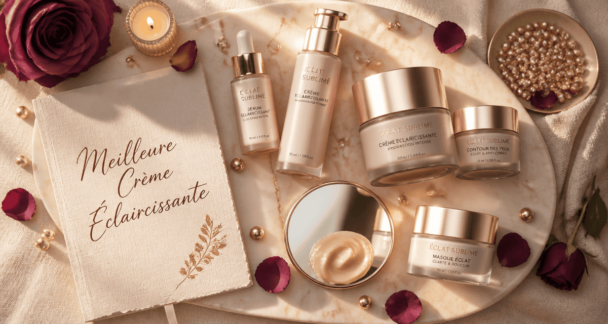 meilleur crème éclaircissante pour visage flacons luxe