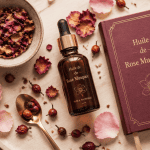 quelle est la meilleure huile de rose musquée flacon sur plateau