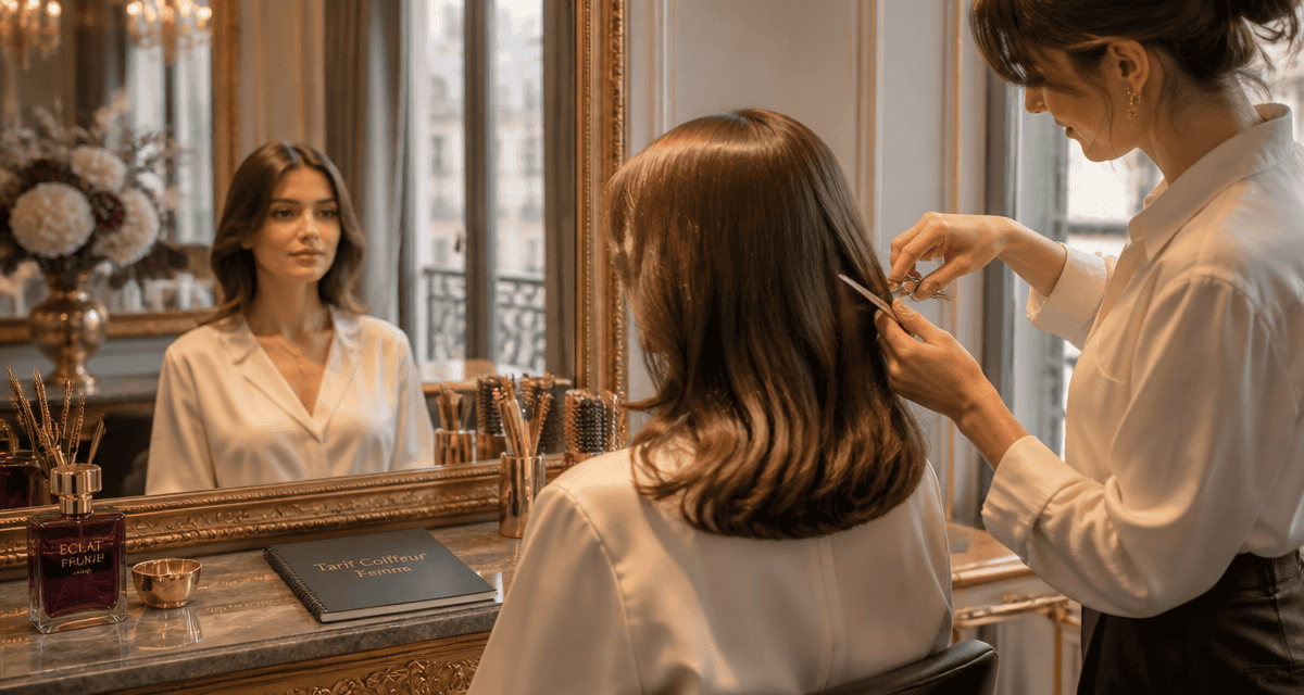 tarif coiffeur femme salon parisien