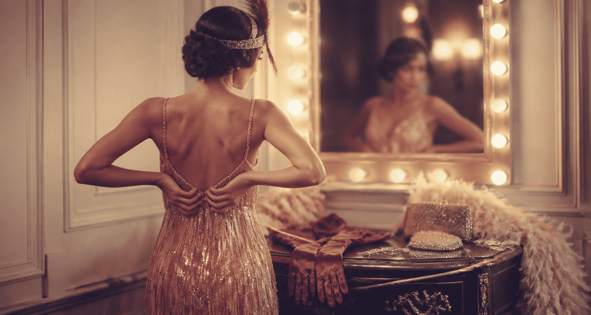 tenue cabaret femme loge Charleston accessoires