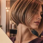 Carré plongeant cheveux fin, plus de volume visuel