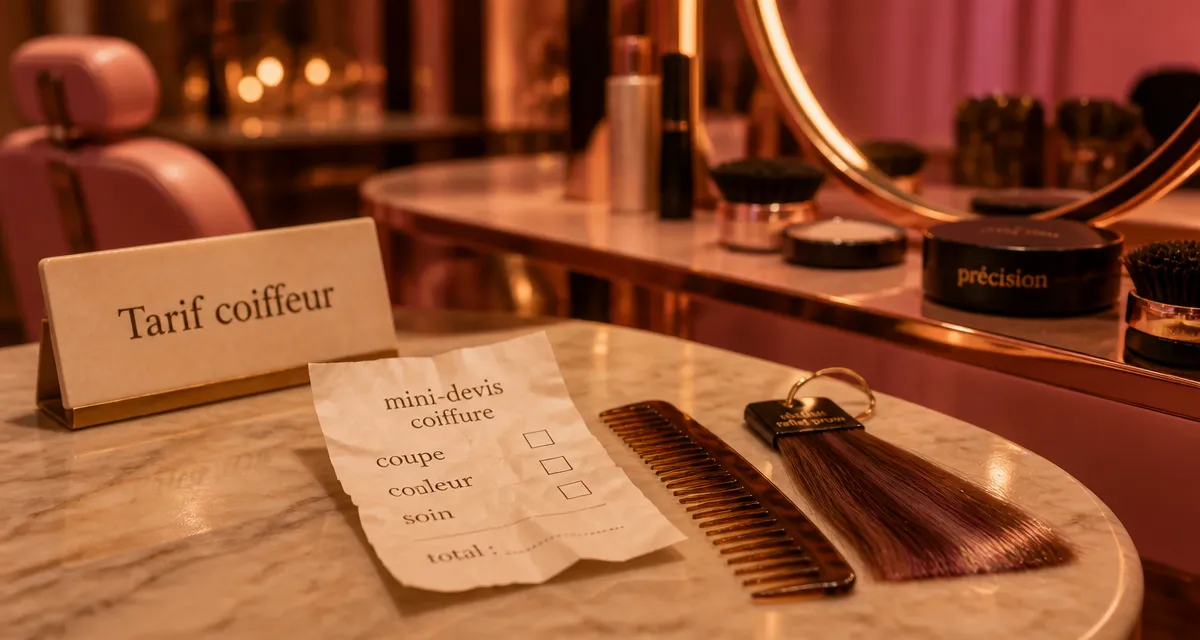 Coiffeur tarif : devis coupe couleur soin