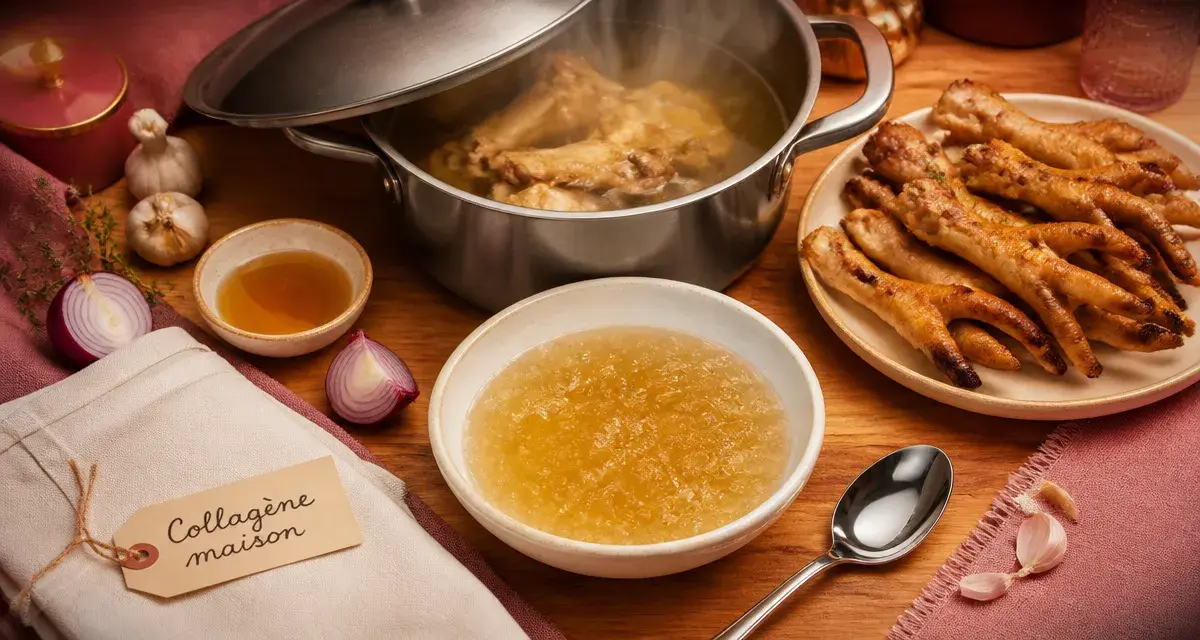 Bouillon d’os pour comment fabriquer du collagene maison, gelée au collagène