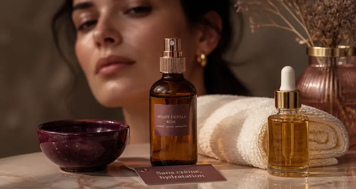 Comment hydrater sa peau sans crème : huiles végétales et brume florale pour peau déshydratée