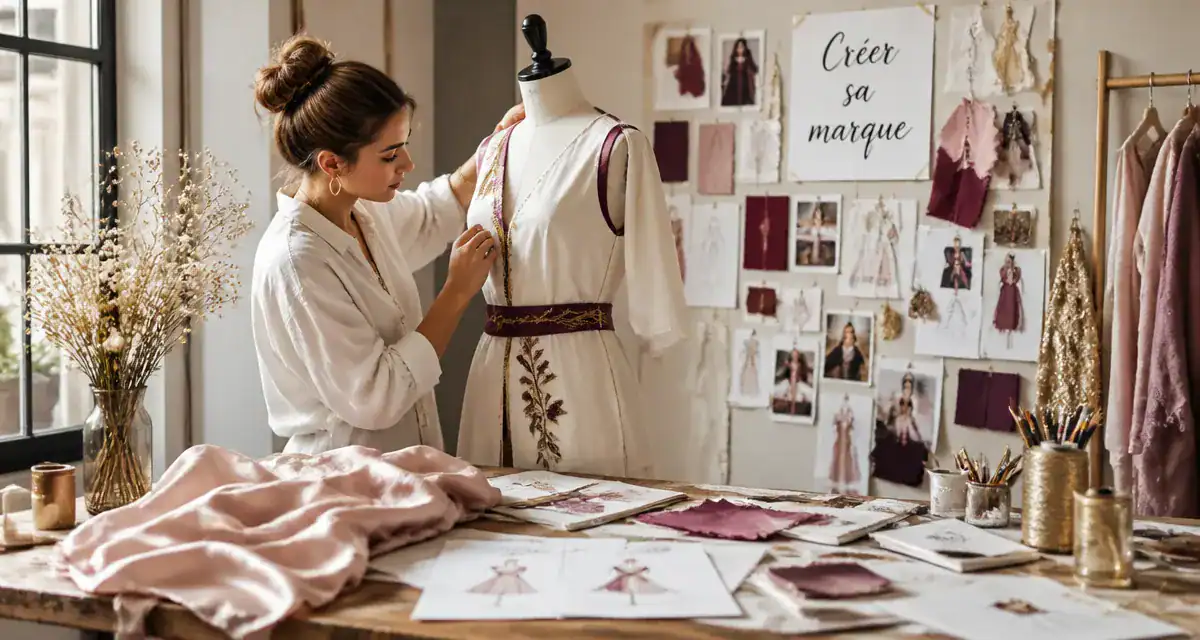 Créer sa marque de vetement jeune créatrice atelier