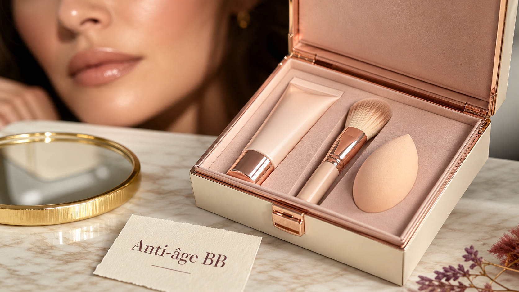 Meilleure bb crème anti-âge lissante, coffret et maquillage glowy