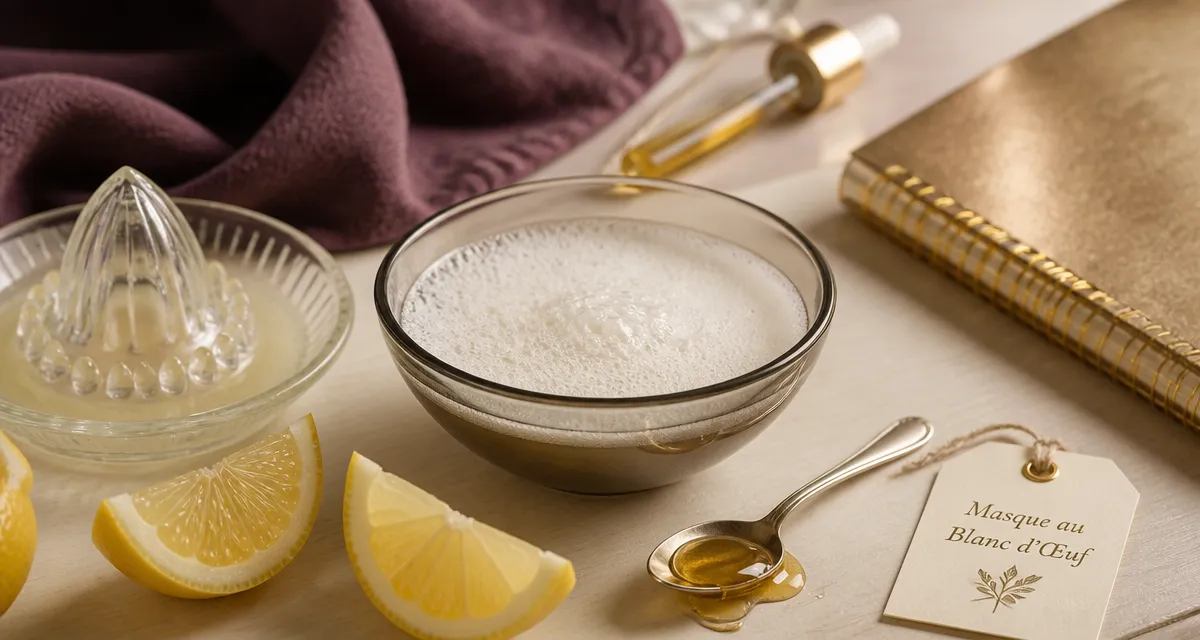Remede de grand-mere pour raffermir la peau : masque au blanc d’œuf
