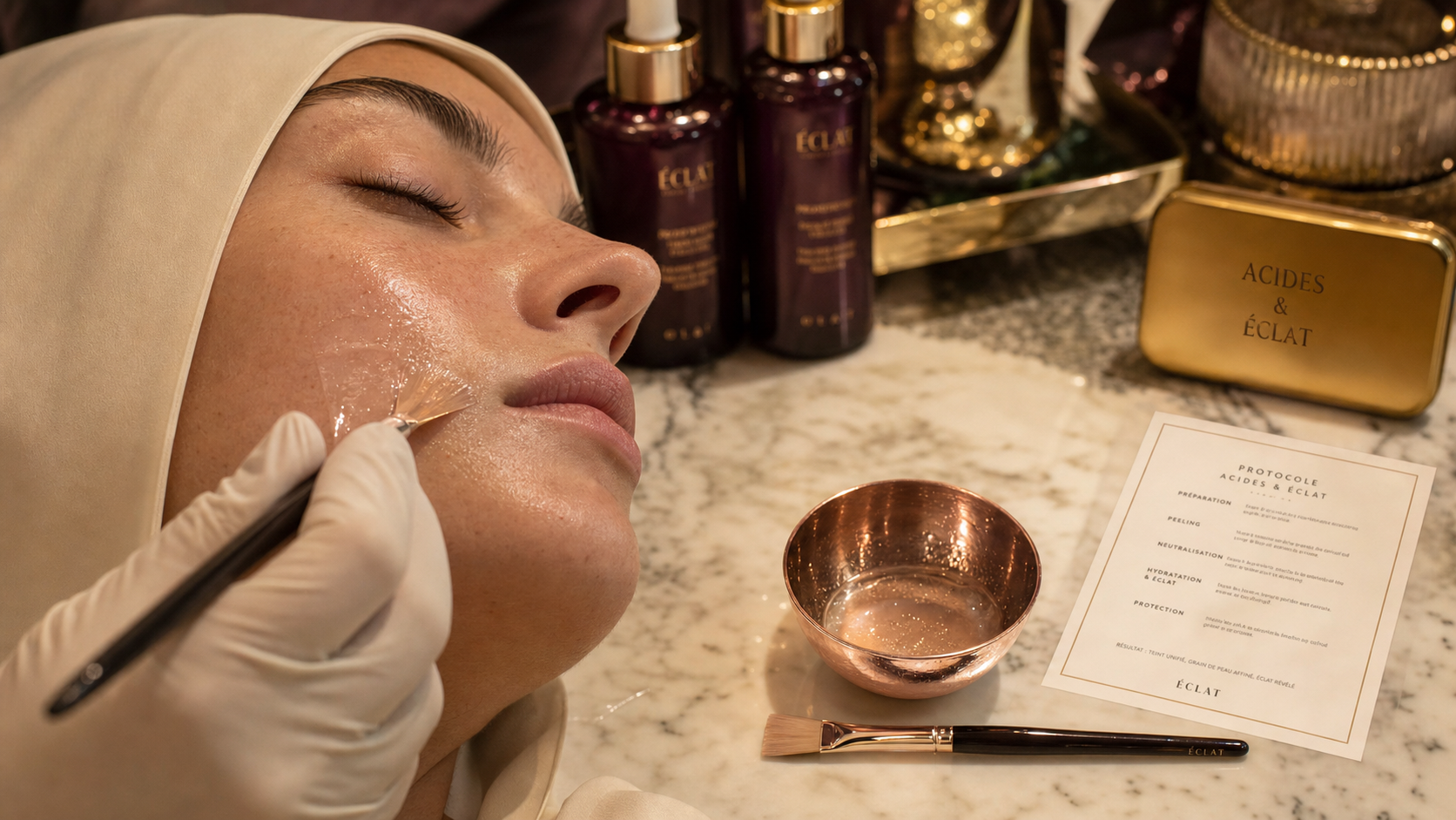 C est quoi un peeling du visage : acides et précautions
