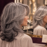Coupe cheveux gris dégradé : volume sans effet vieillissant