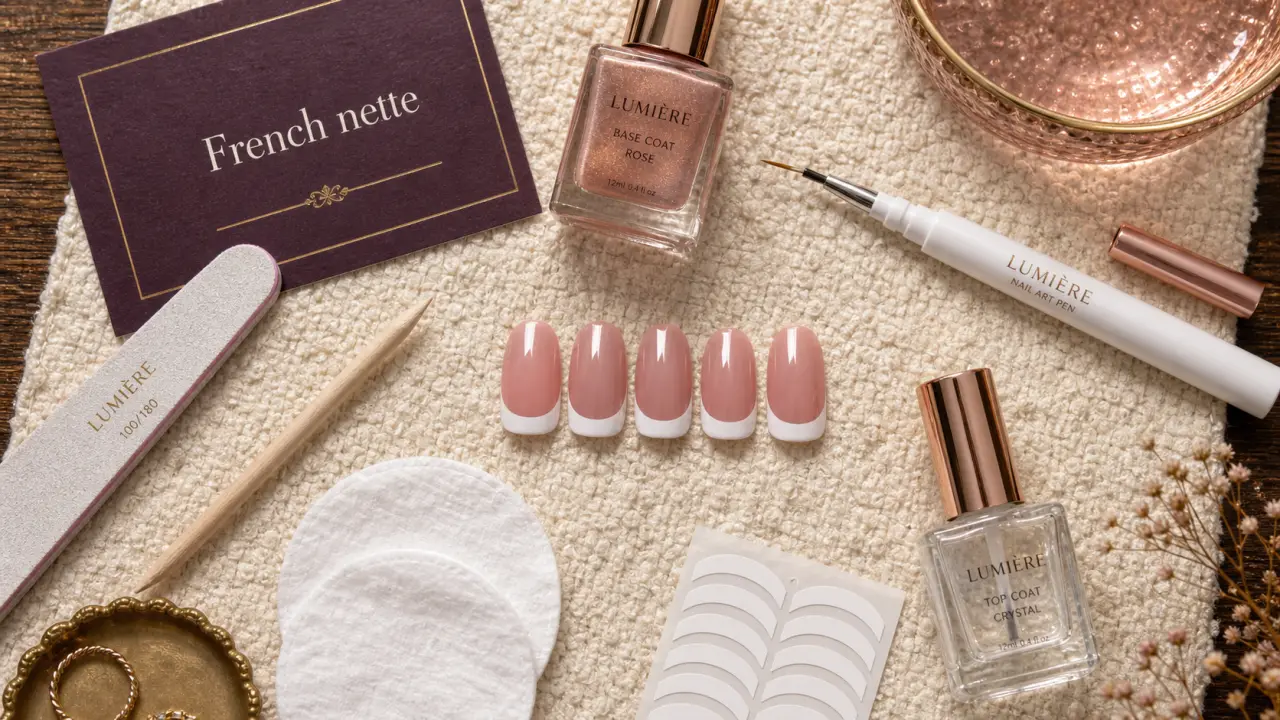 Comment faire la french : manucure nette à la maison avec base nude et bordure blanche