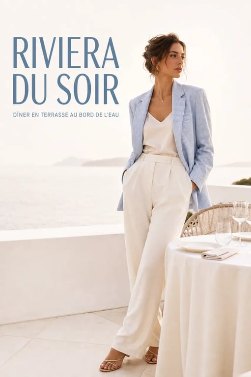 Comment adopter le style chic et décontracté de la French Riviera pour un dîner en terrasse avec tenue fluide et accessoires discrets