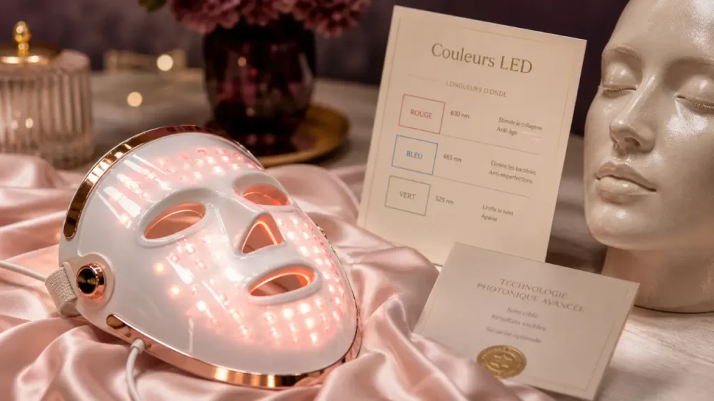 Rouge, bleu, vert : quelle couleur de luminothérapie visage choisir selon votre peau ?
