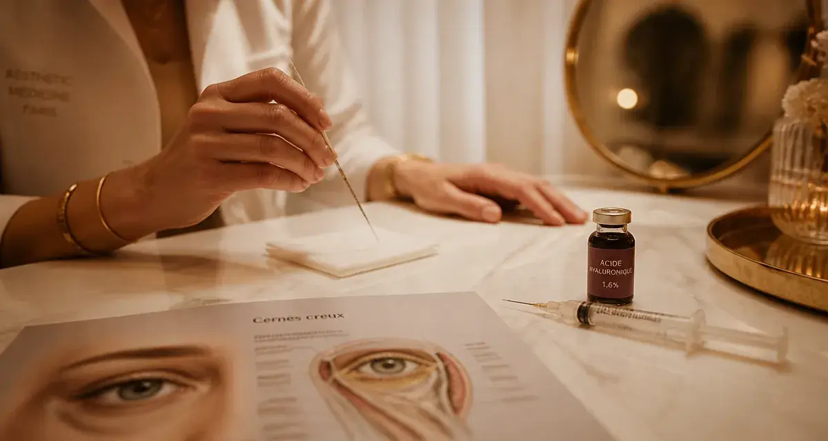 Médecine esthétique cernes : regard rajeuni en 20 minutes