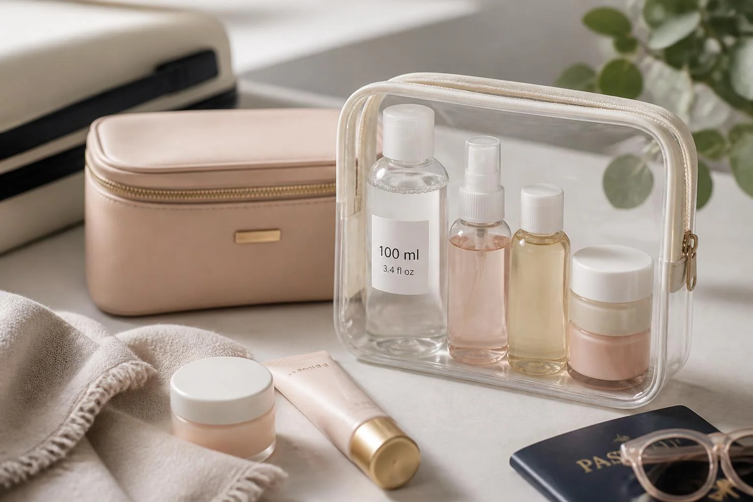 Valise beauté week-end prolongé : 100 ml & indispensables